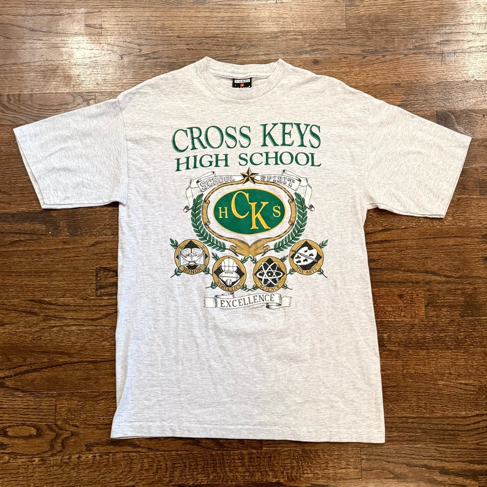 VTG 90s Cross Keys High School Atlanta, GA Single Stitch Graphic Tee